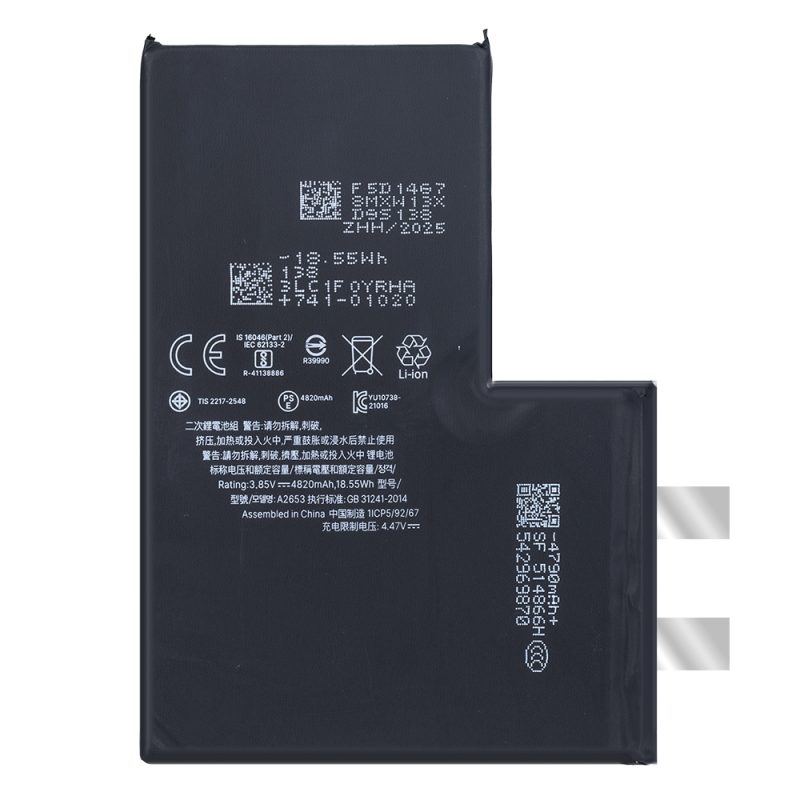 13PM高电芯-4820mAh-2 Mobile Phone Battery for iPhone 13 Pro Max 4820mAh Factory Wholesales Cell Phone Battery
