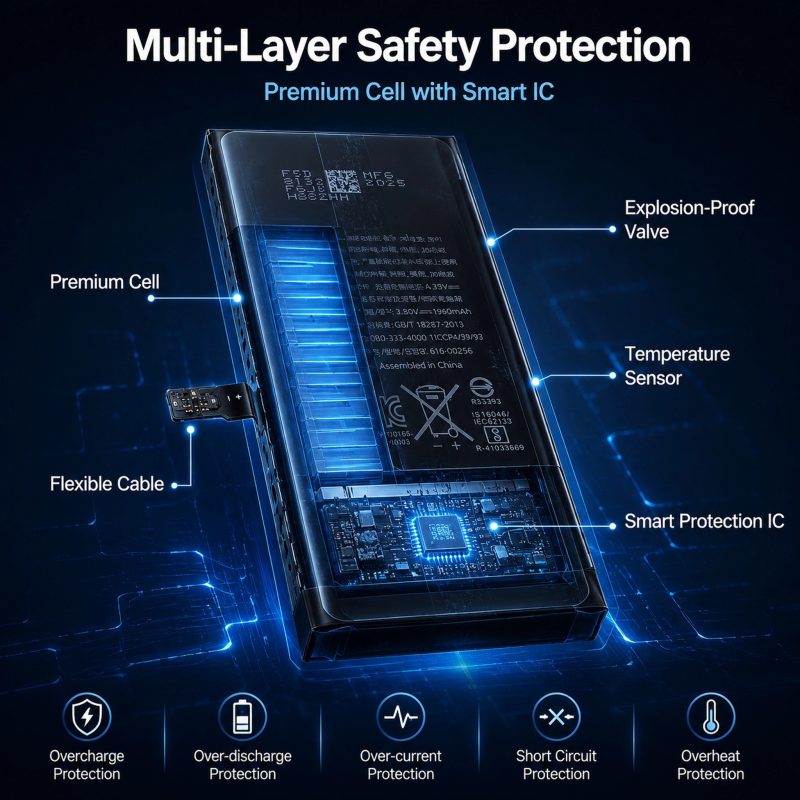 Mobile Phone Battery for iPhone 7G 1960mAh Factory Wholesales Cell Phone Battery
